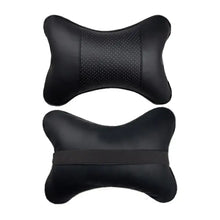 Load image into Gallery viewer, PU Leather Car Neck Pillow for Head Pain Relief - Vegan leather design - Ergonomic support for comfortable long drives