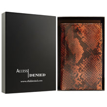 Cargar imagen en el visor de la galería, Genuine Leather Passport Holder – RFID Blocking, Travel Card Slots