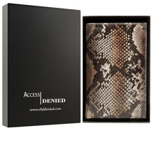 Cargar imagen en el visor de la galería, Genuine Leather Passport Holder – RFID Blocking, Travel Card Slots