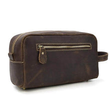 Load image into Gallery viewer, The Wanderer Toiletry Bag | Genuine Leather Toiletry Bag with durable design and spacious pockets for travel essentials.