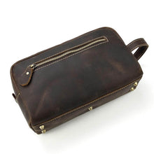 Load image into Gallery viewer, The Wanderer Toiletry Bag - Genuine Leather Toiletry Bag with durable design, ideal for organizing travel essentials.