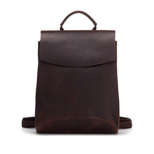 Load image into Gallery viewer, The Gyda Backpack | Vintage Leather Travel Backpack with classic design for secure laptop and gadget storage.