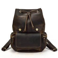 Load image into Gallery viewer, The Hagen Backpack | Vintage Leather Backpack made of genuine cowhide with spacious compartments for laptops and gadgets.