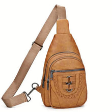 Cargar imagen en el visor de la galería, Retro PU Leather Crossbody Bag