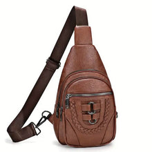 Cargar imagen en el visor de la galería, Retro PU Leather Crossbody Bag