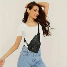Cargar imagen en el visor de la galería, Retro PU Leather Crossbody Bag