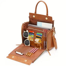 Charger l'image dans la galerie, Retro PU Leather Handbag with Multi Card Slot