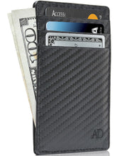 Charger l'image dans la galerie, Genuine Leather Slim Card Holder – RFID Blocking, Minimalist