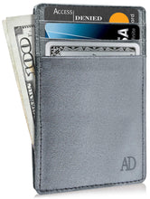 Charger l'image dans la galerie, Genuine Leather Slim Card Holder – RFID Blocking, Minimalist