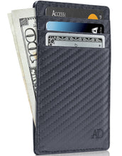 Charger l'image dans la galerie, Genuine Leather Slim Card Holder – RFID Blocking, Minimalist