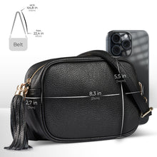 Cargar imagen en el visor de la galería, Italian Full-Grain Leather Crossbody Bag | Parma