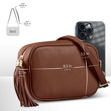 Cargar imagen en el visor de la galería, Italian Full-Grain Leather Crossbody Bag | Parma