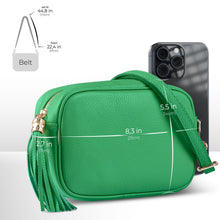 Cargar imagen en el visor de la galería, Italian Full-Grain Leather Crossbody Bag | Parma