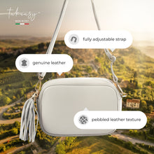 Cargar imagen en el visor de la galería, Italian Full-Grain Leather Crossbody Bag | Parma