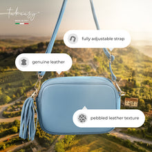 Cargar imagen en el visor de la galería, Italian Full-Grain Leather Crossbody Bag | Parma