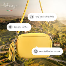 Cargar imagen en el visor de la galería, Italian Full-Grain Leather Crossbody Bag | Parma