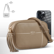 Cargar imagen en el visor de la galería, Italian Full-Grain Leather Crossbody Bag | Parma