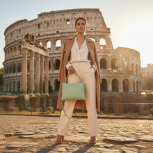 Cargar imagen en el visor de la galería, Italian Full-Grain Leather Shoulder Bag | Livorno