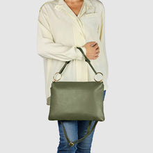 Cargar imagen en el visor de la galería, Italian Full-Grain Leather Shoulder Bag | Livorno