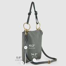 Cargar imagen en el visor de la galería, Italian Full-Grain Leather Shoulder Bag | Livorno