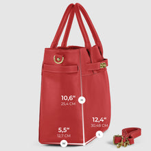 Cargar imagen en el visor de la galería, Italian Full-Grain Leather Top-Handle Bag | Cesena