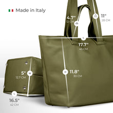 Cargar imagen en el visor de la galería, Italian Full-Grain Leather Tote Bag | Torino