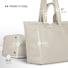 Cargar imagen en el visor de la galería, Italian Full-Grain Leather Tote Bag | Torino