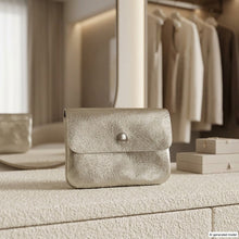 Cargar imagen en el visor de la galería, Italian Genuine Metallic Suede Wallet | Assisi