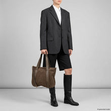 Load image into Gallery viewer, Italian Genuine Suede & Full-Grain Leather Tote Bag | Varese