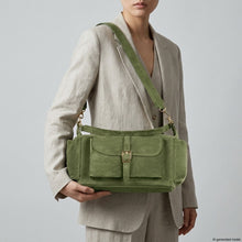 Cargar imagen en el visor de la galería, Italian Genuine Suede Shoulder Bag | Sondrio