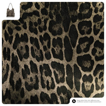 Cargar imagen en el visor de la galería, Italian Genuine Leopard-Print Metallic Suede Tote Bag | Catania