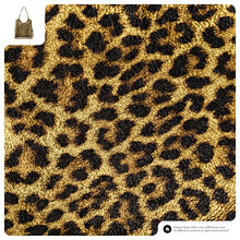 Cargar imagen en el visor de la galería, Italian Genuine Leopard-Print Metallic Suede Tote Bag | Catania