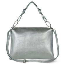 Cargar imagen en el visor de la galería, Italian Metallic Full-Grain Leather Shoulder Bag | Prato