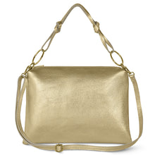 Cargar imagen en el visor de la galería, Italian Metallic Full-Grain Leather Shoulder Bag | Prato