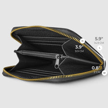 Charger l'image dans la galerie, Italian Metallic Full-Grain Leather Wallet | Ancona