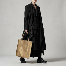 Cargar imagen en el visor de la galería, Italian Genuine Metallic Suede Tote Bag | Pisa