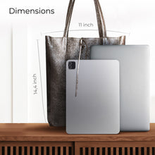 Cargar imagen en el visor de la galería, Italian Genuine Metallic Suede Tote Bag | Pisa