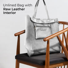 Cargar imagen en el visor de la galería, Italian Genuine Metallic Suede Tote Bag | Pisa