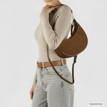 Charger l'image dans la galerie, Italian Genuine Suede & Full-Grain Leather Shoulder Bag | Arezzo