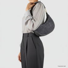 Charger l'image dans la galerie, Italian Genuine Suede & Full-Grain Leather Shoulder Bag | Arezzo