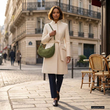 Charger l'image dans la galerie, Italian Genuine Suede & Full-Grain Leather Shoulder Bag | Arezzo