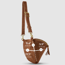 Load image into Gallery viewer, Italian Genuine Suede Crossbody Bag | Genova