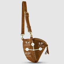 Load image into Gallery viewer, Italian Genuine Suede Crossbody Bag | Genova