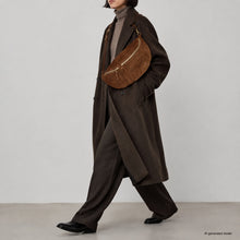 Load image into Gallery viewer, Italian Genuine Suede Crossbody Bag | Genova