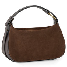 Cargar imagen en el visor de la galería, Italian Genuine Suede & Full-Grain Leather Crossbody Bag | Cremona