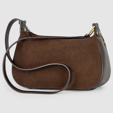 Cargar imagen en el visor de la galería, Italian Genuine Suede & Full-Grain Leather Crossbody Bag | Cremona