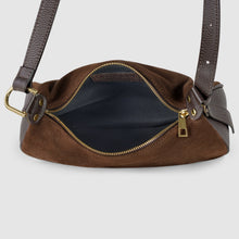 Cargar imagen en el visor de la galería, Italian Genuine Suede & Full-Grain Leather Crossbody Bag | Cremona