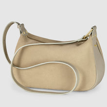 Cargar imagen en el visor de la galería, Italian Genuine Suede & Full-Grain Leather Crossbody Bag | Cremona
