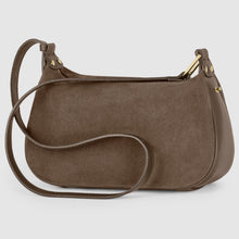 Cargar imagen en el visor de la galería, Italian Genuine Suede & Full-Grain Leather Crossbody Bag | Cremona