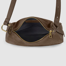 Cargar imagen en el visor de la galería, Italian Genuine Suede & Full-Grain Leather Crossbody Bag | Cremona